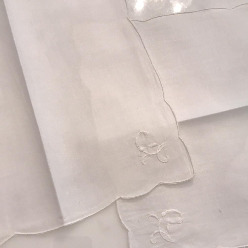 3 handkerchiefs vintage